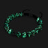 Obsidian | Silber | Glühwürmchen-Glas-Makramee-Armband